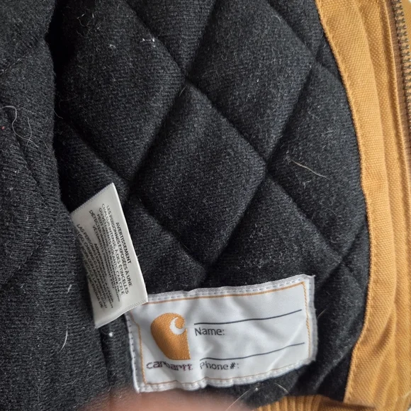 Carhartt Jacket Infant 12M Brown Hooded Insulated Canvas Workwear Boys Full Zip - Picture 8 of 9